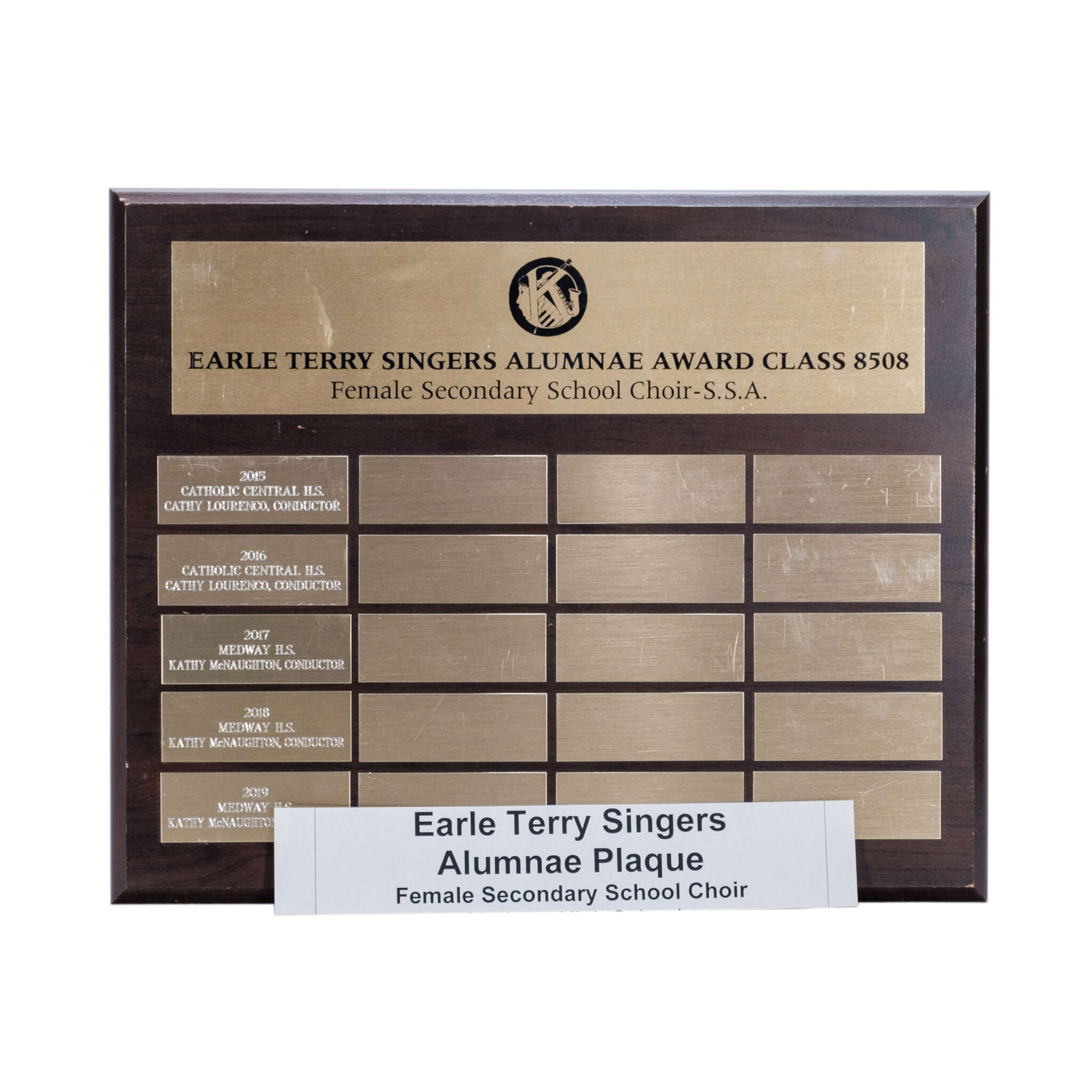 Earle Terry Singers Alumnae Plaque